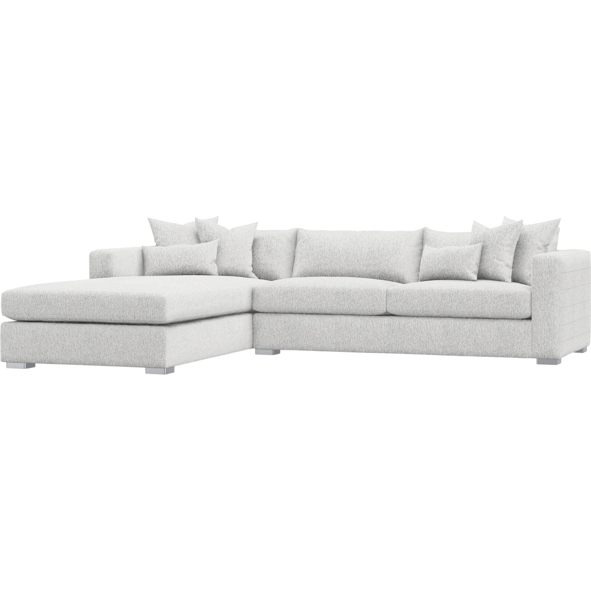 Helena 2-Piece Fabric Sectional by Bernhardt in stainless steel. Made from unique in a unique style.