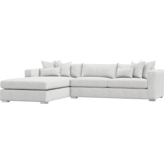 Helena 2-Piece Fabric Sectional by Bernhardt in stainless steel. Made from unique in a unique style.