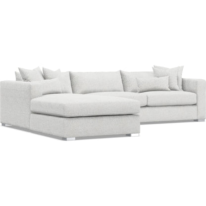 Helena 2-Piece Fabric Sectional by Bernhardt in stainless steel. Made from unique in a unique style.