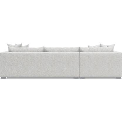 Helena 2-Piece Fabric Sectional by Bernhardt in stainless steel. Made from unique in a unique style.