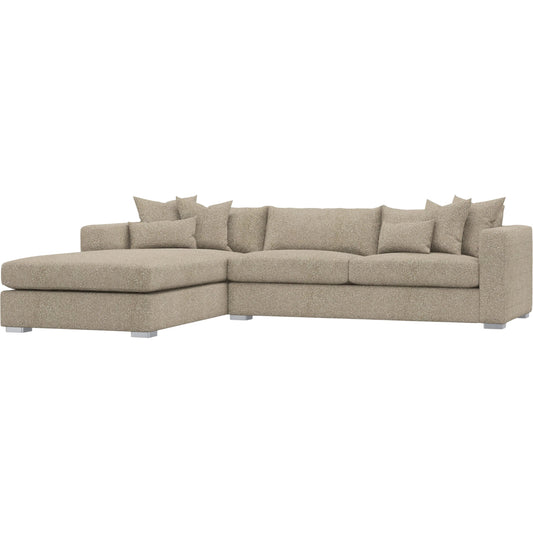 Helena 2-Piece Fabric Sectional by Bernhardt in stainless steel. Made from unique in a unique style.