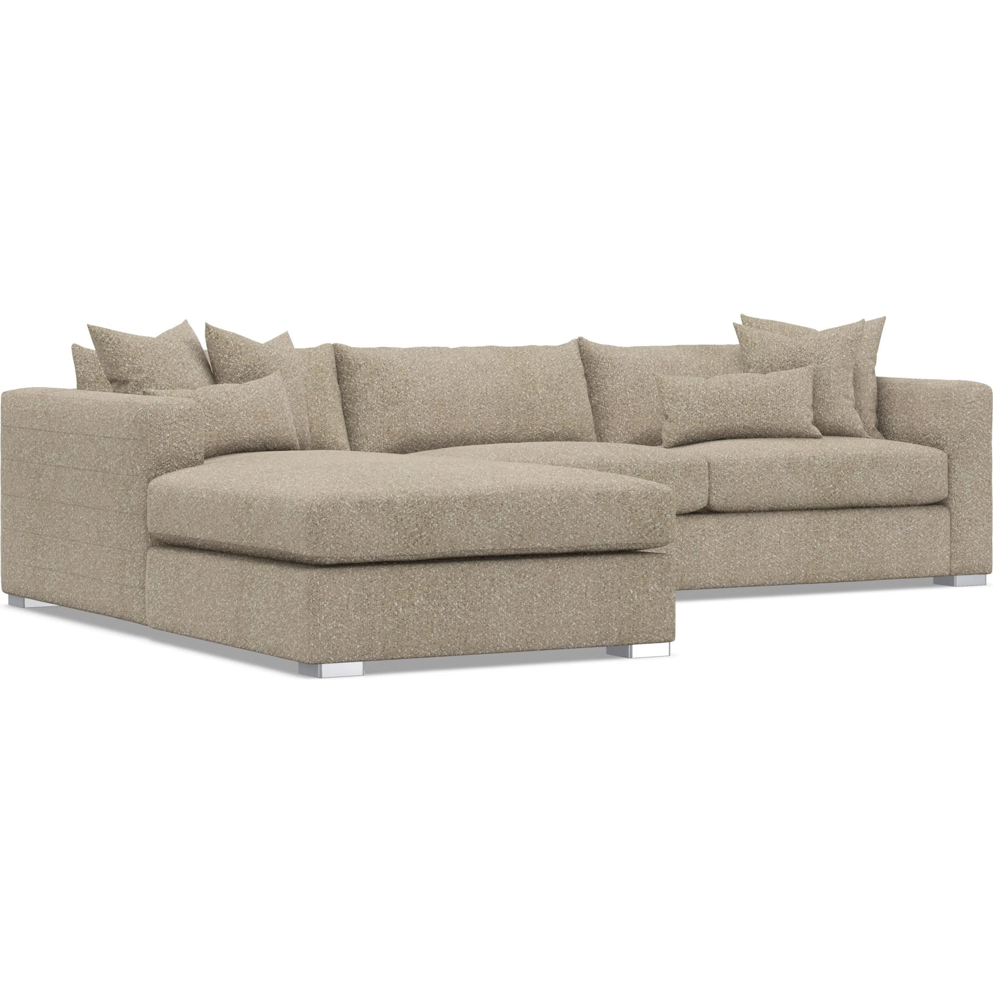 Helena 2-Piece Fabric Sectional by Bernhardt in stainless steel. Made from unique in a unique style.