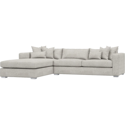 Helena 2-Piece Fabric Sectional by Bernhardt in stainless steel. Made from unique in a unique style.