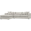 Soft Grey Chenille / Left Hand Facing