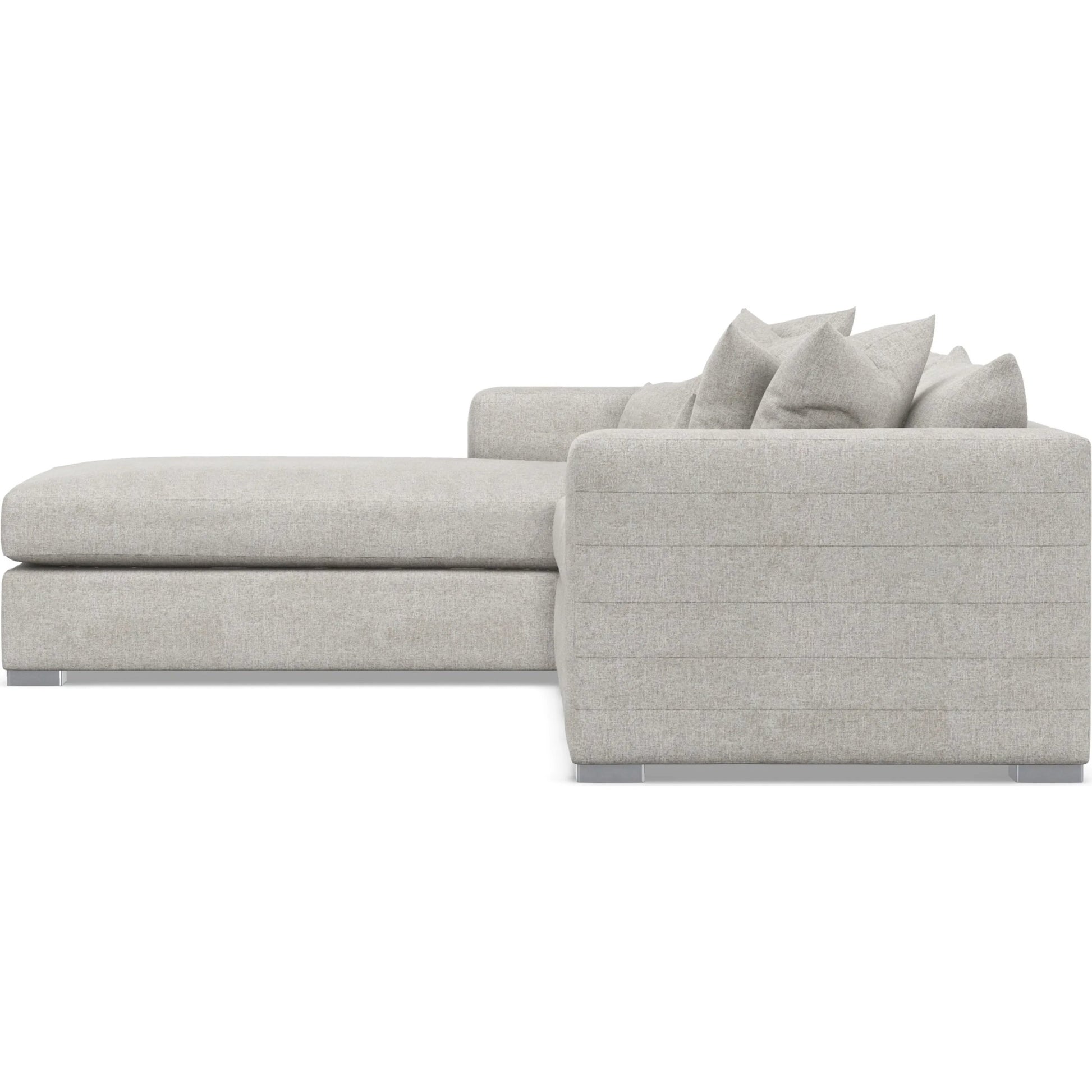 Helena 2-Piece Fabric Sectional by Bernhardt in stainless steel. Made from unique in a unique style.