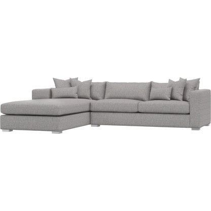 Helena 2-Piece Fabric Sectional by Bernhardt in stainless steel. Made from unique in a unique style.
