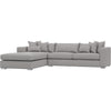 Storm Grey Chenille / Left Hand Facing