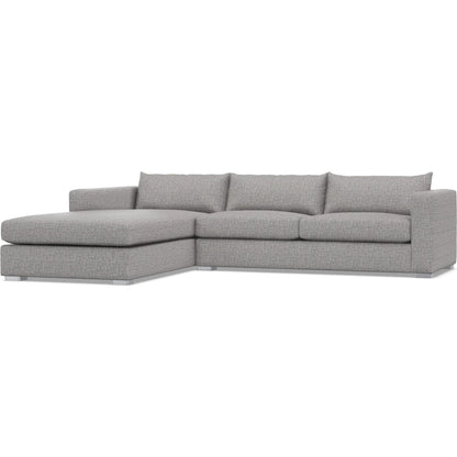 Helena 2-Piece Fabric Sectional by Bernhardt in stainless steel. Made from unique in a unique style.