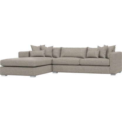 Helena 2-Piece Fabric Sectional by Bernhardt in stainless steel. Made from unique in a unique style.