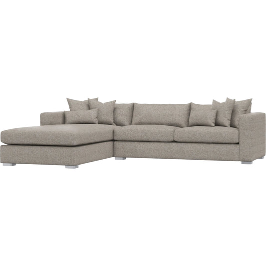 Helena 2-Piece Fabric Sectional by Bernhardt in stainless steel. Made from unique in a unique style.