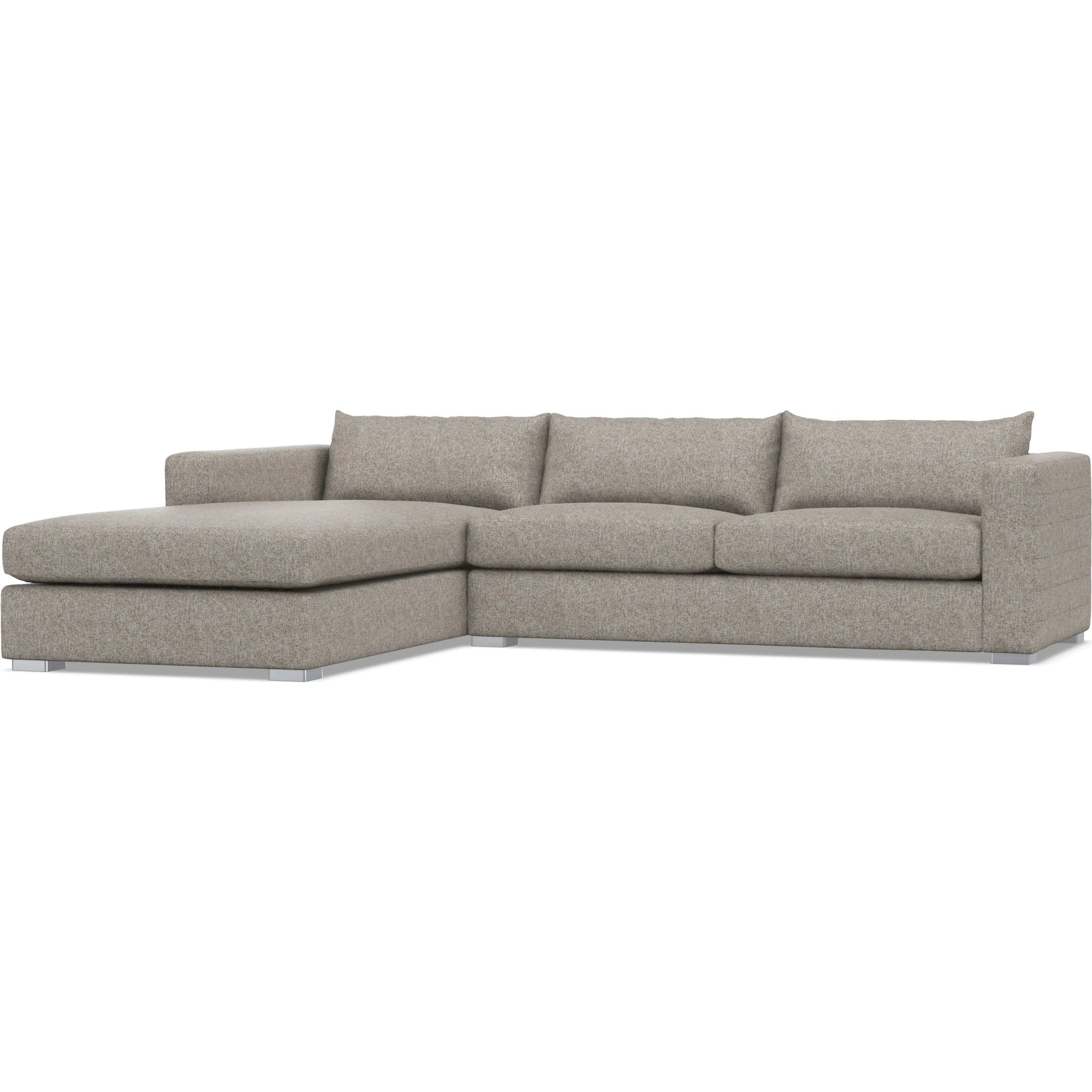 Helena 2-Piece Fabric Sectional by Bernhardt in stainless steel. Made from unique in a unique style.