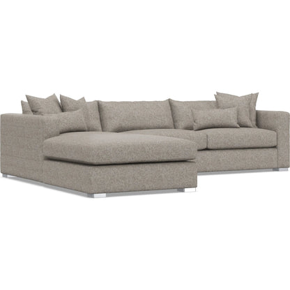 Helena 2-Piece Fabric Sectional by Bernhardt in stainless steel. Made from unique in a unique style.