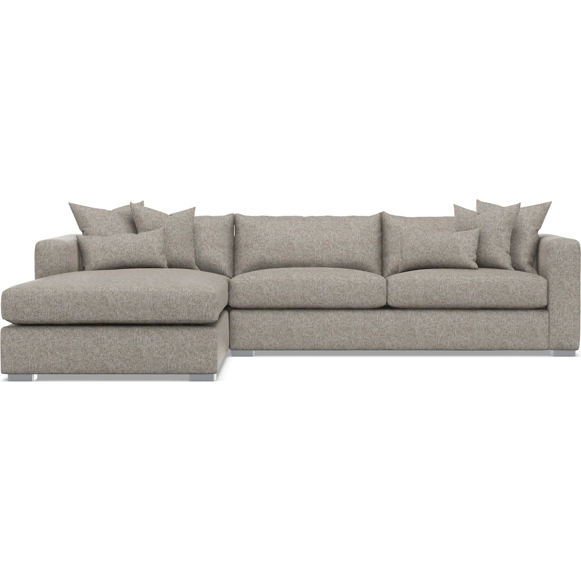 Helena 2-Piece Fabric Sectional by Bernhardt in stainless steel. Made from unique in a unique style.