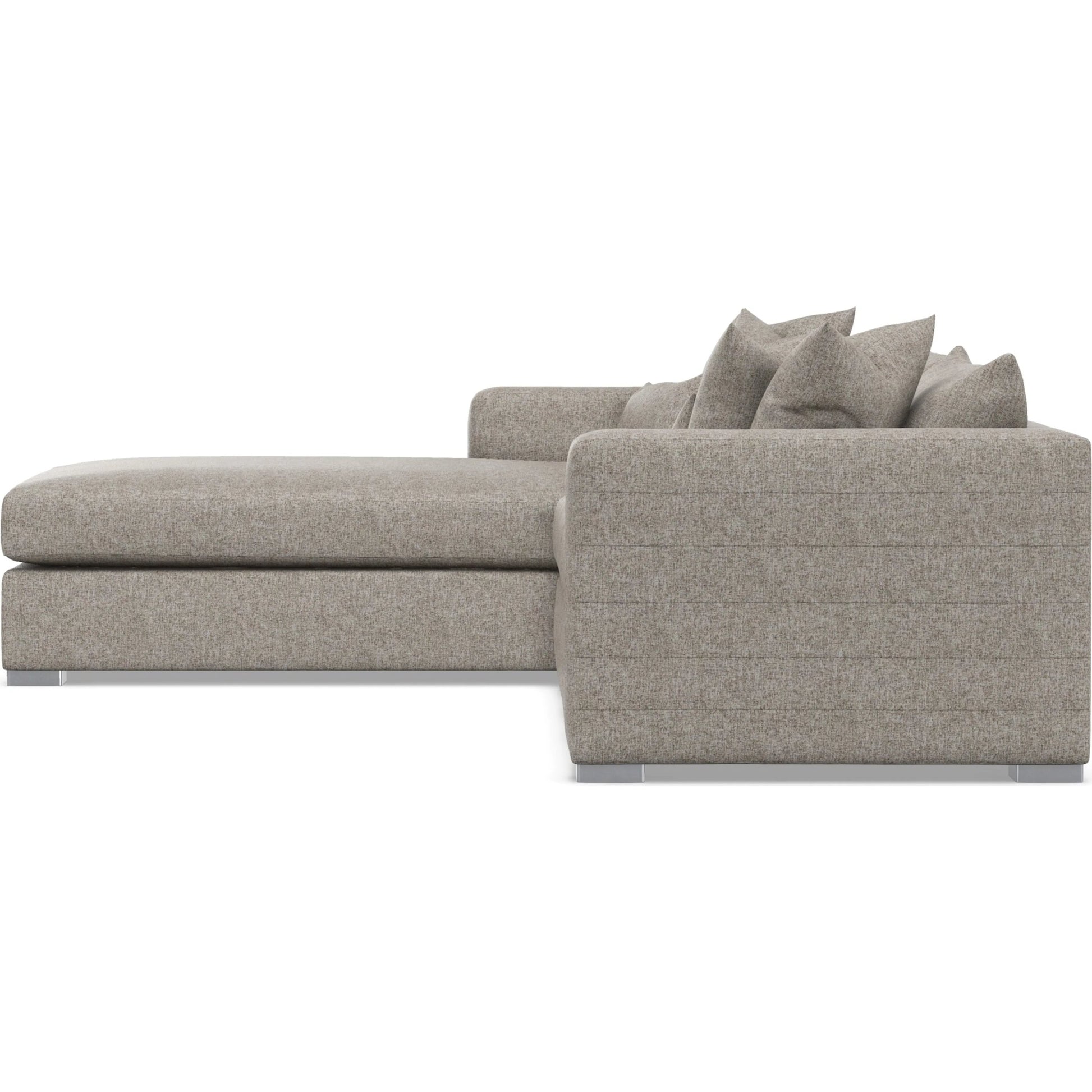 Helena 2-Piece Fabric Sectional by Bernhardt in stainless steel. Made from unique in a unique style.