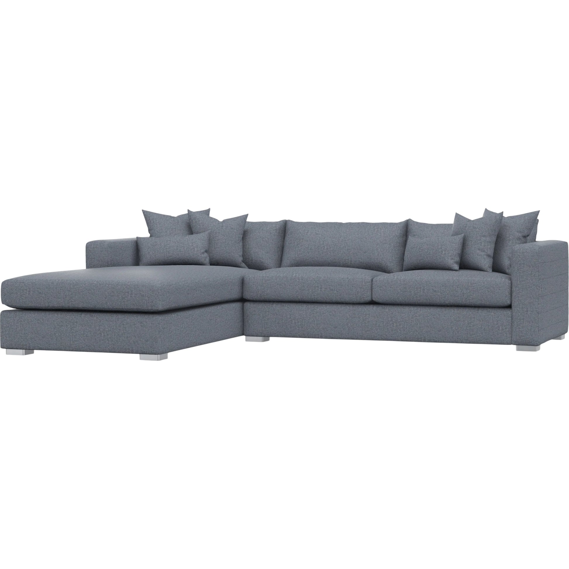 Helena 2-Piece Fabric Sectional by Bernhardt in stainless steel. Made from unique in a unique style.