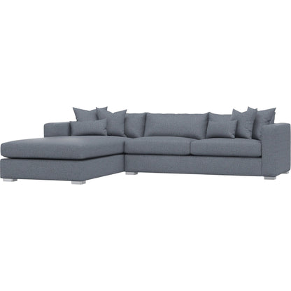 Helena 2-Piece Fabric Sectional by Bernhardt in stainless steel. Made from unique in a unique style.