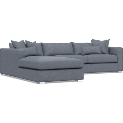 Helena 2-Piece Fabric Sectional by Bernhardt in stainless steel. Made from unique in a unique style.