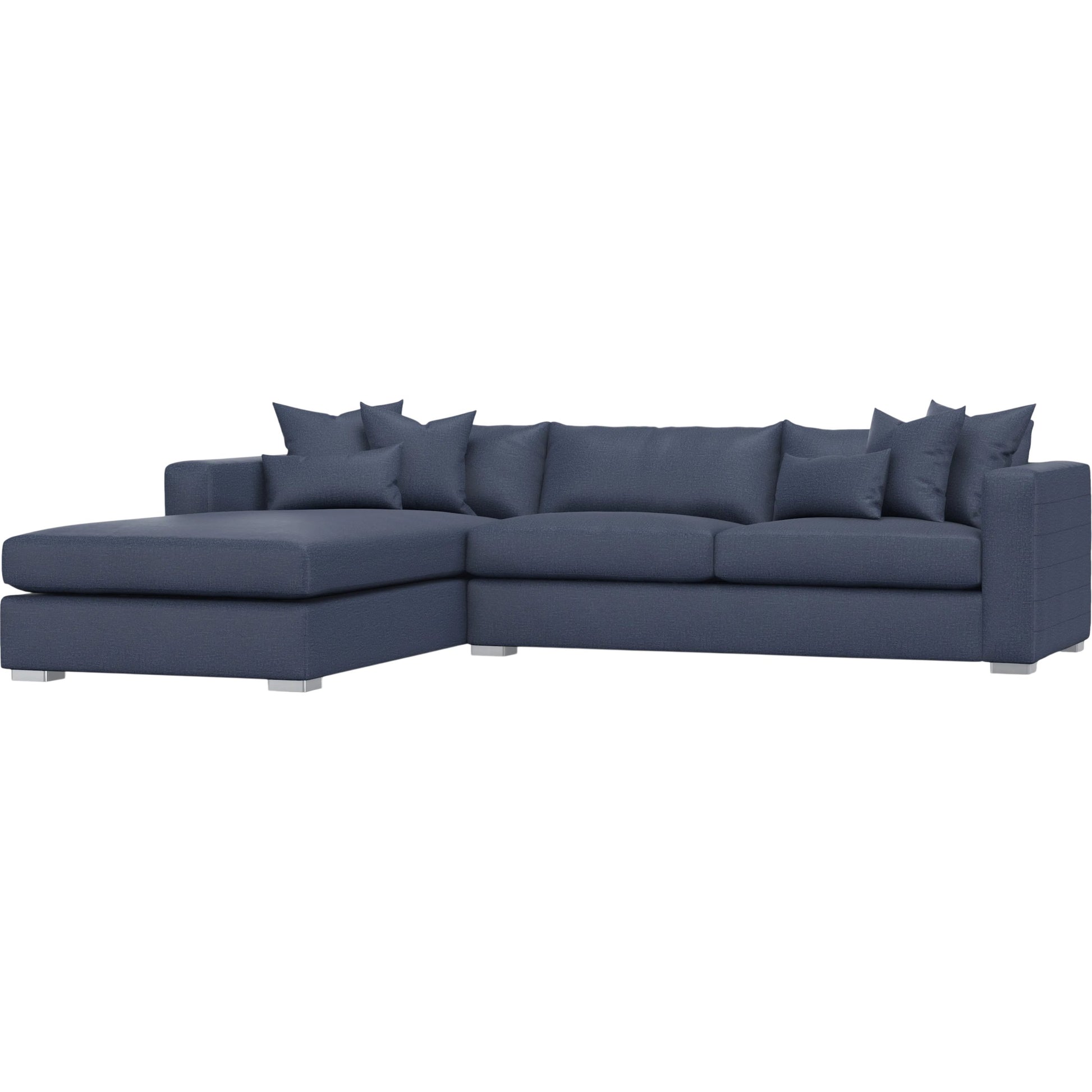 Helena 2-Piece Fabric Sectional by Bernhardt in stainless steel. Made from unique in a unique style.