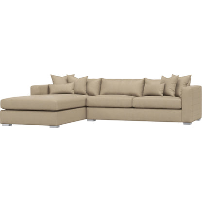 Helena 2-Piece Fabric Sectional by Bernhardt in stainless steel. Made from unique in a unique style.