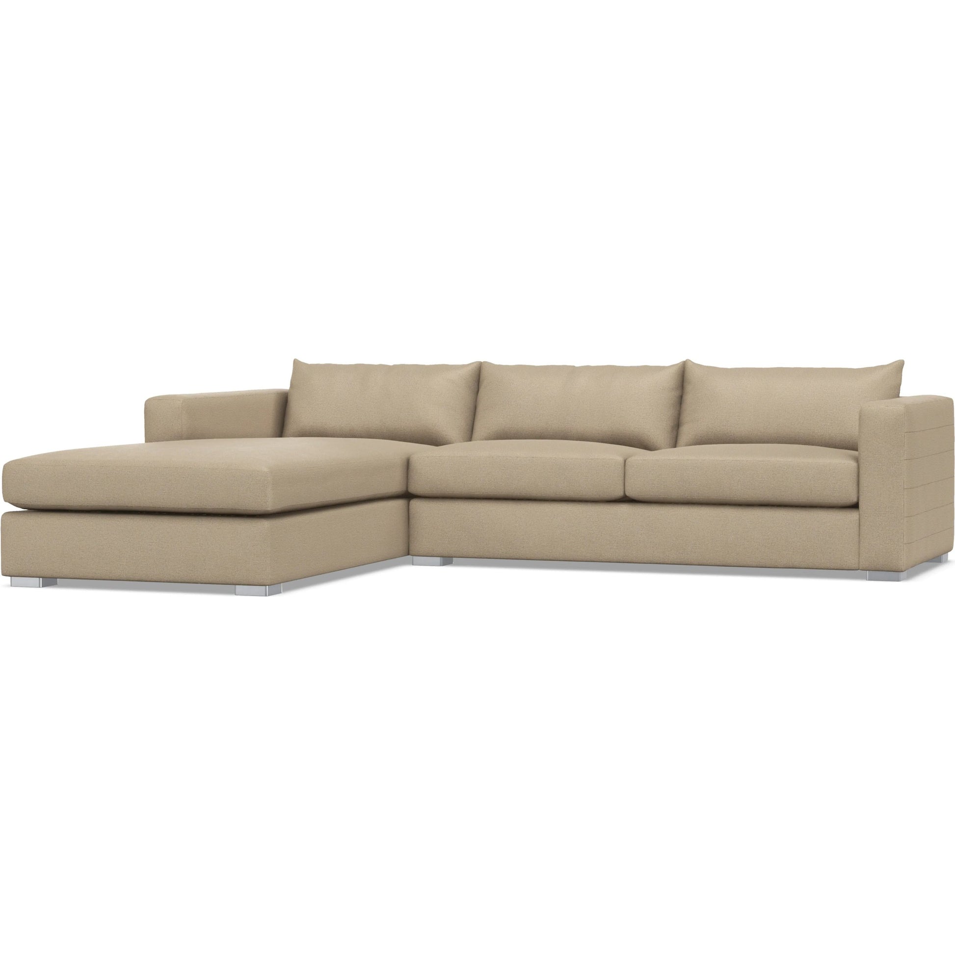 Helena 2-Piece Fabric Sectional by Bernhardt in stainless steel. Made from unique in a unique style.