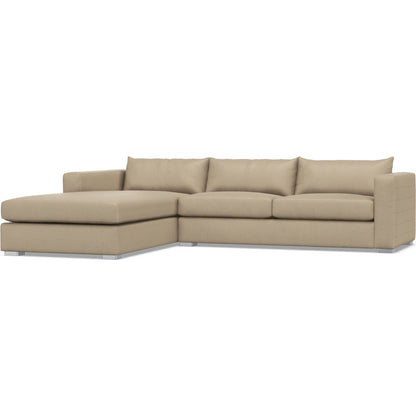 Helena 2-Piece Fabric Sectional by Bernhardt in stainless steel. Made from unique in a unique style.