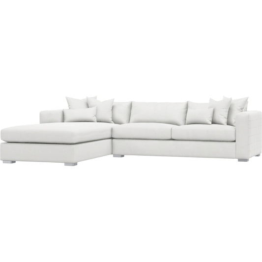 Helena 2-Piece Fabric Sectional by Bernhardt in stainless steel. Made from unique in a unique style.