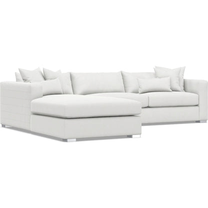 Helena 2-Piece Fabric Sectional by Bernhardt in stainless steel. Made from unique in a unique style.