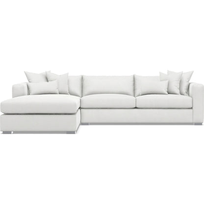 Helena 2-Piece Fabric Sectional by Bernhardt in stainless steel. Made from unique in a unique style.