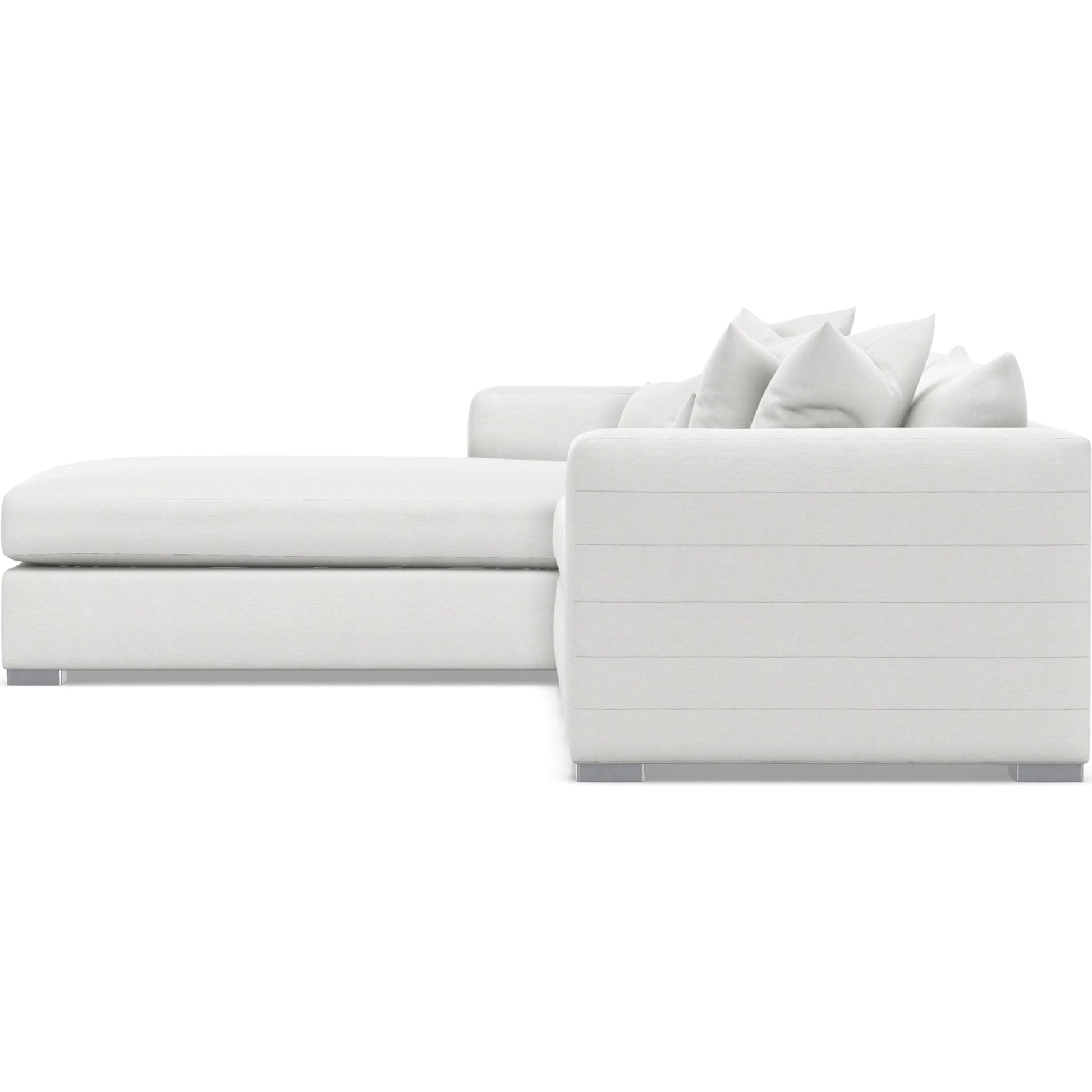 Helena 2-Piece Fabric Sectional by Bernhardt in stainless steel. Made from unique in a unique style.