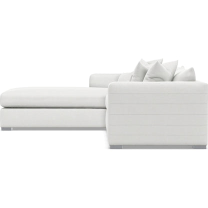 Helena 2-Piece Fabric Sectional by Bernhardt in stainless steel. Made from unique in a unique style.