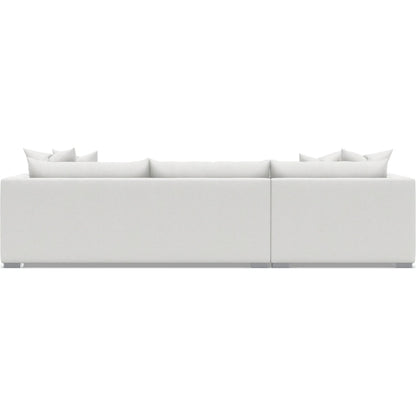 Helena 2-Piece Fabric Sectional by Bernhardt in stainless steel. Made from unique in a unique style.