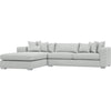 Light Grey Chenille / Left Hand Facing