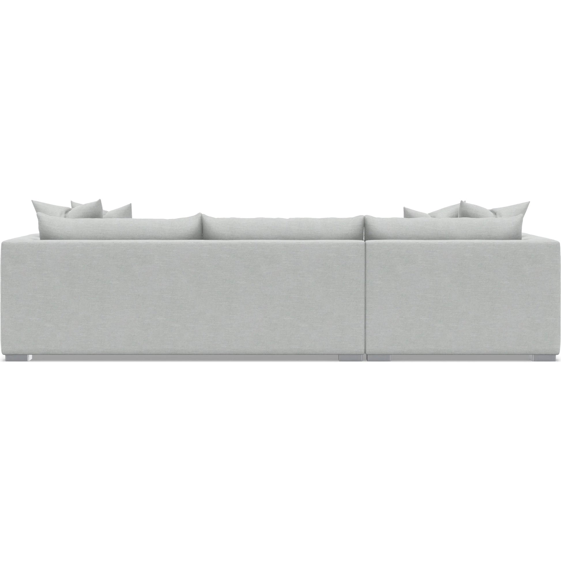 Helena 2-Piece Fabric Sectional by Bernhardt in stainless steel. Made from unique in a unique style.