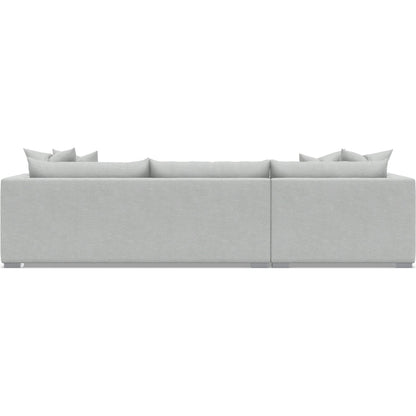 Helena 2-Piece Fabric Sectional by Bernhardt in stainless steel. Made from unique in a unique style.