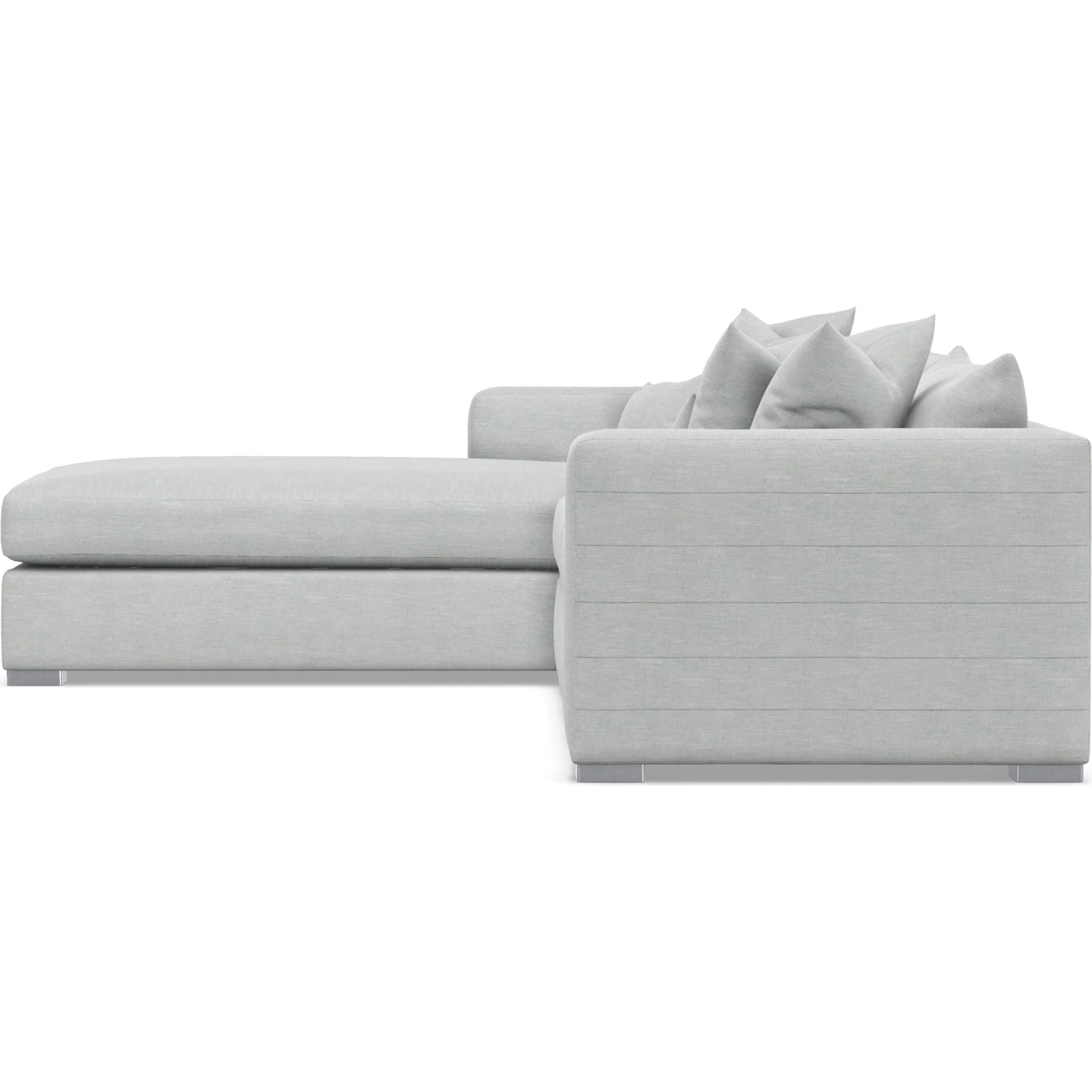 Helena 2-Piece Fabric Sectional by Bernhardt in stainless steel. Made from unique in a unique style.