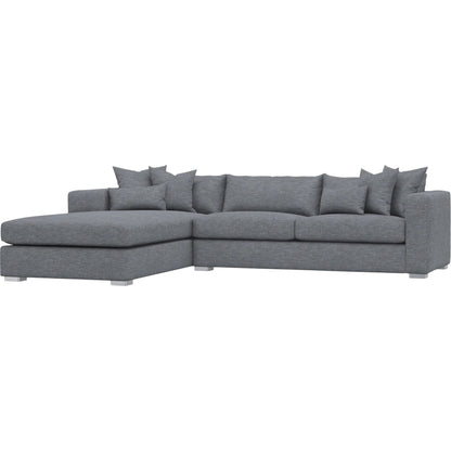 Helena 2-Piece Fabric Sectional by Bernhardt in stainless steel. Made from unique in a unique style.