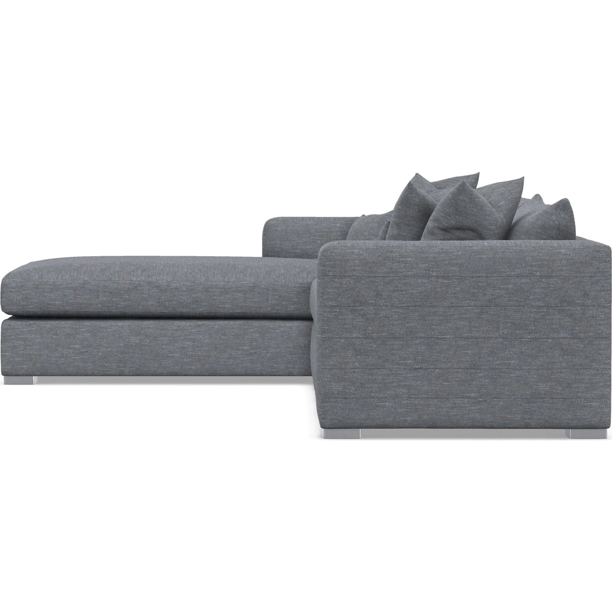 Helena 2-Piece Fabric Sectional by Bernhardt in stainless steel. Made from unique in a unique style.