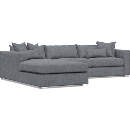 Helena 2-Piece Fabric Sectional by Bernhardt in stainless steel. Made from unique in a unique style.