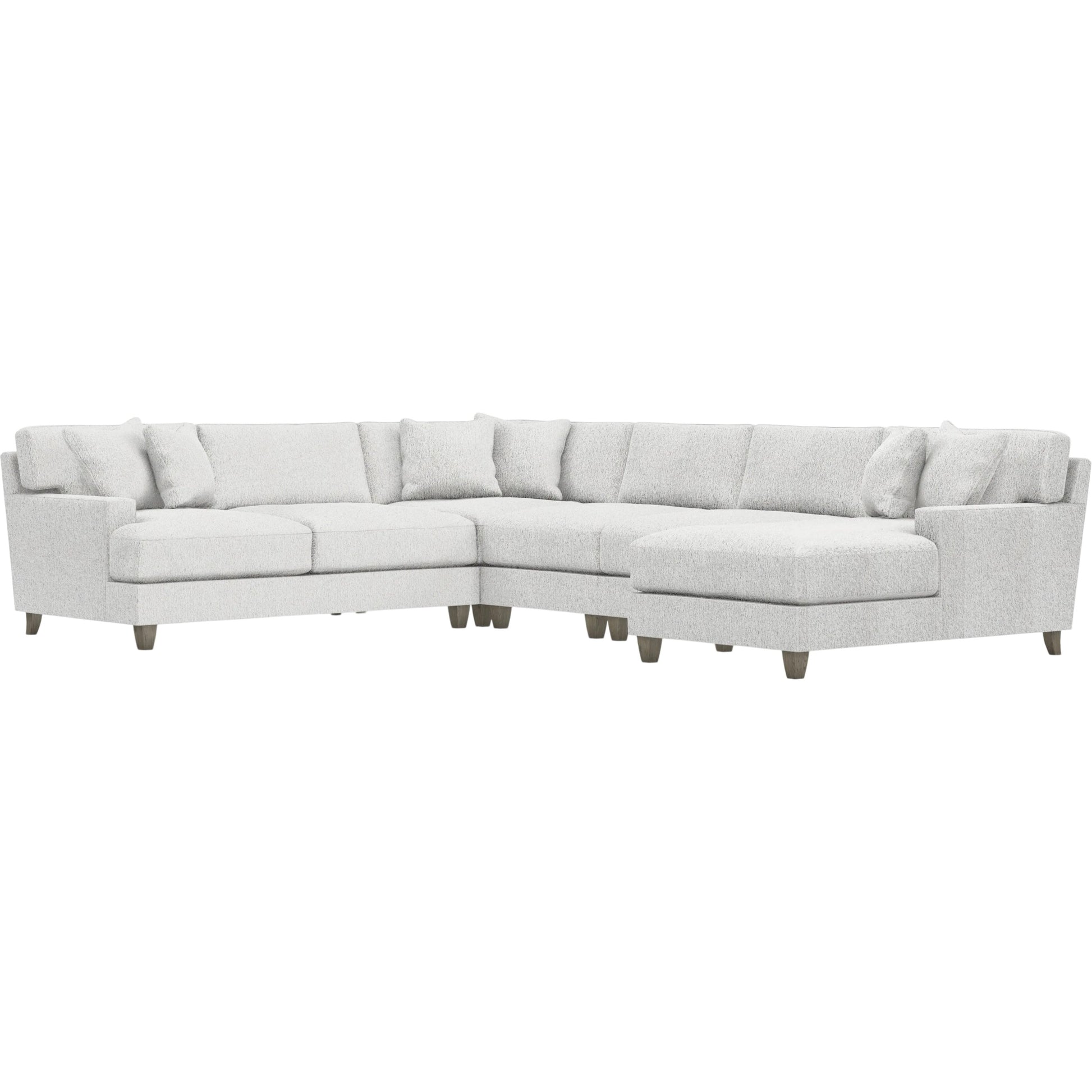 Mila 5-Piece Fabric Sectional by Bernhardt in wdf, 789 portobello. Made from unique in a unique style.