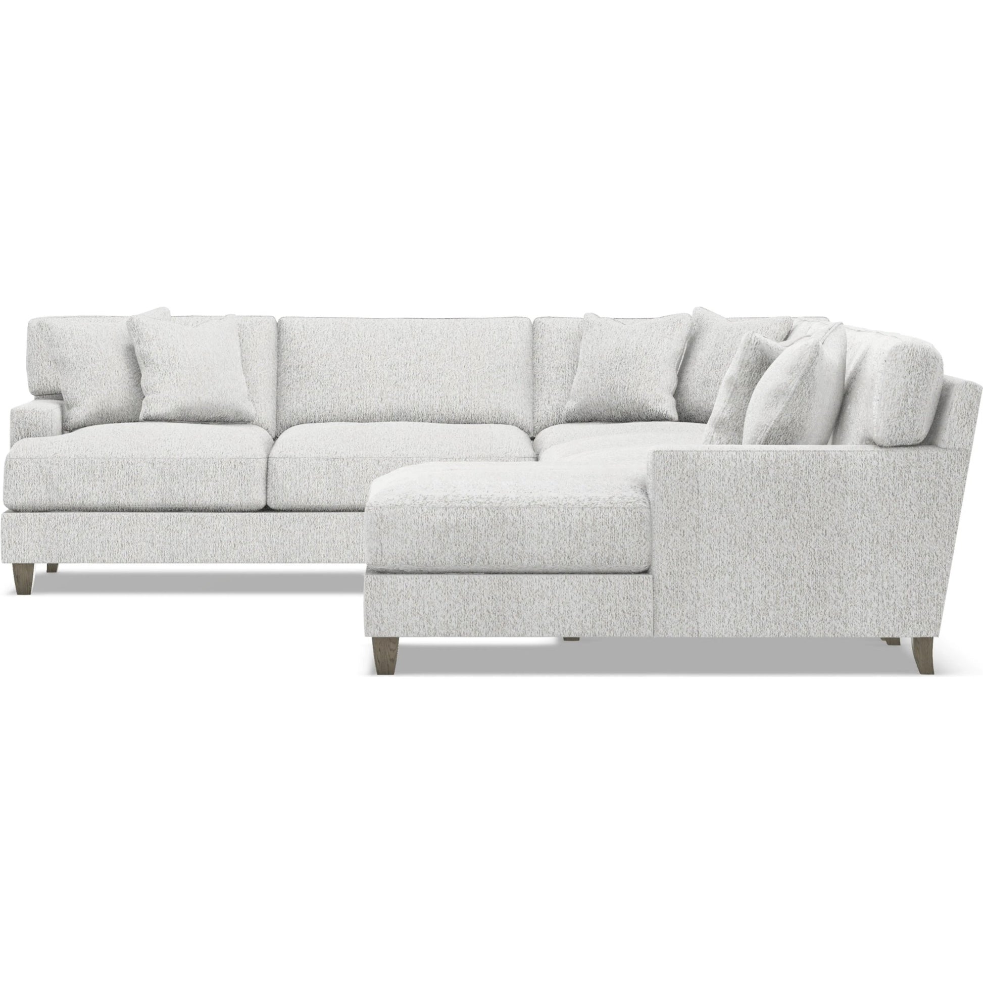 Mila 5-Piece Fabric Sectional by Bernhardt in wdf, 789 portobello. Made from unique in a unique style.