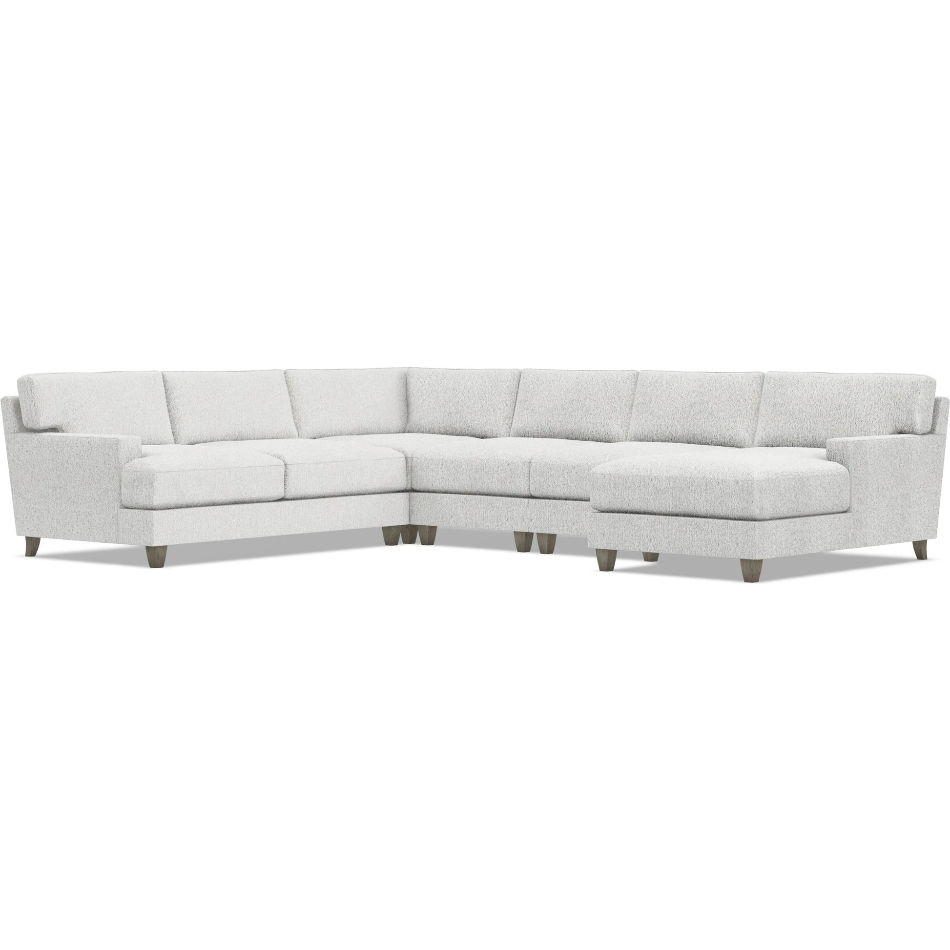 Mila 5-Piece Fabric Sectional by Bernhardt in wdf, 789 portobello. Made from unique in a unique style.