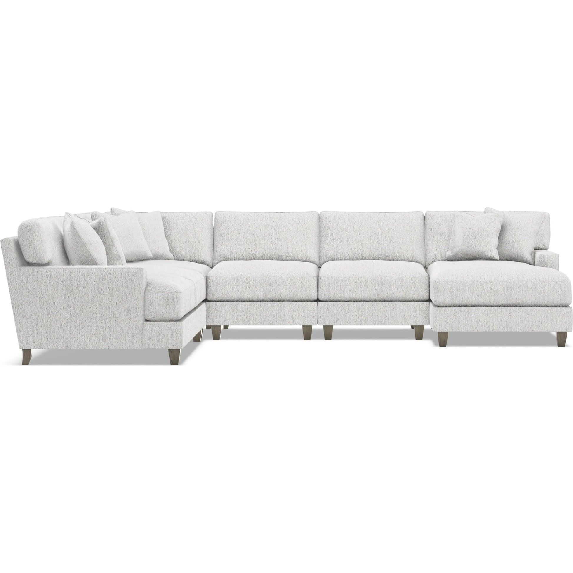 Mila 5-Piece Fabric Sectional by Bernhardt in wdf, 789 portobello. Made from unique in a unique style.