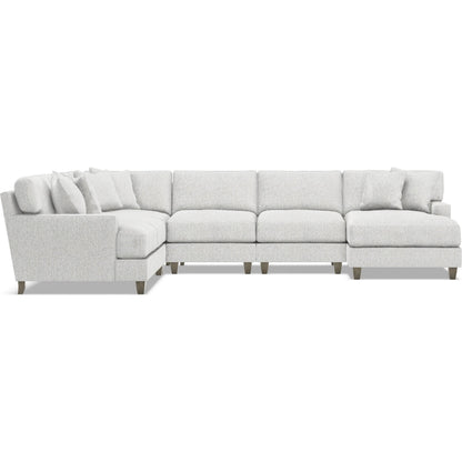 Mila 5-Piece Fabric Sectional by Bernhardt in wdf, 789 portobello. Made from unique in a unique style.