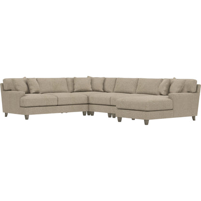 Mila 5-Piece Fabric Sectional by Bernhardt in wdf, 789 portobello. Made from unique in a unique style.