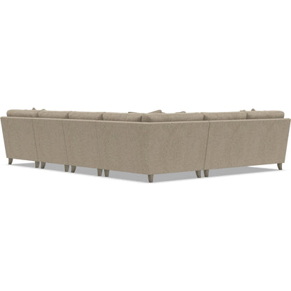 Mila 5-Piece Fabric Sectional by Bernhardt in wdf, 789 portobello. Made from unique in a unique style.