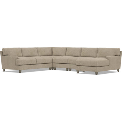 Mila 5-Piece Fabric Sectional by Bernhardt in wdf, 789 portobello. Made from unique in a unique style.