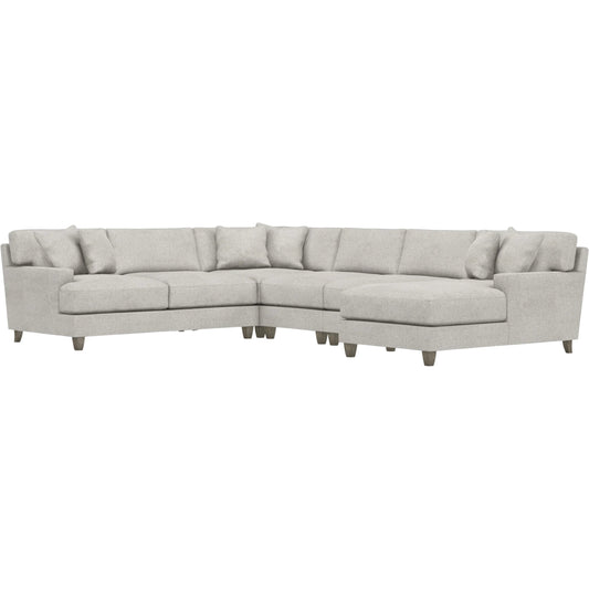 Mila 5-Piece Fabric Sectional by Bernhardt in wdf, 789 portobello. Made from unique in a unique style.
