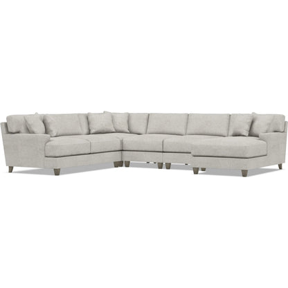 Mila 5-Piece Fabric Sectional by Bernhardt in wdf, 789 portobello. Made from unique in a unique style.