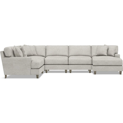 Mila 5-Piece Fabric Sectional by Bernhardt in wdf, 789 portobello. Made from unique in a unique style.