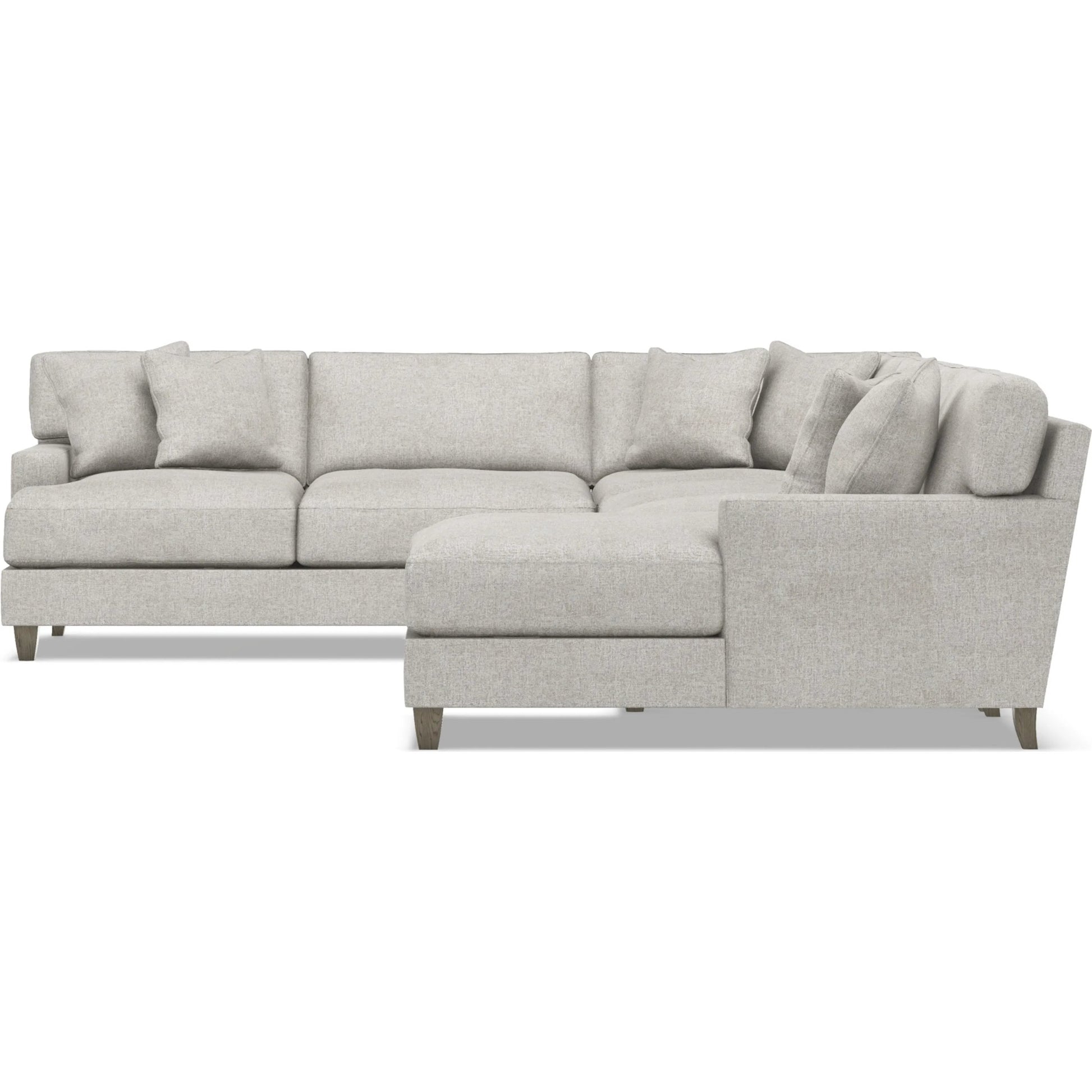 Mila 5-Piece Fabric Sectional by Bernhardt in wdf, 789 portobello. Made from unique in a unique style.